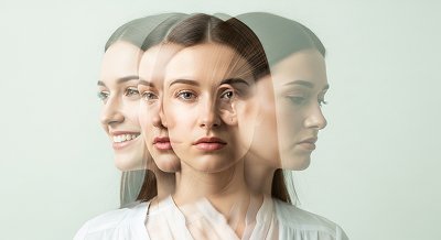 Три разных выражения лица